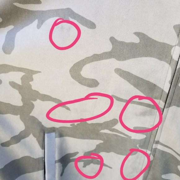 NWT Sean John Faux Suede Gray Camo Men's 3X Logo Taping Track Jacket - Picture 9 of 15